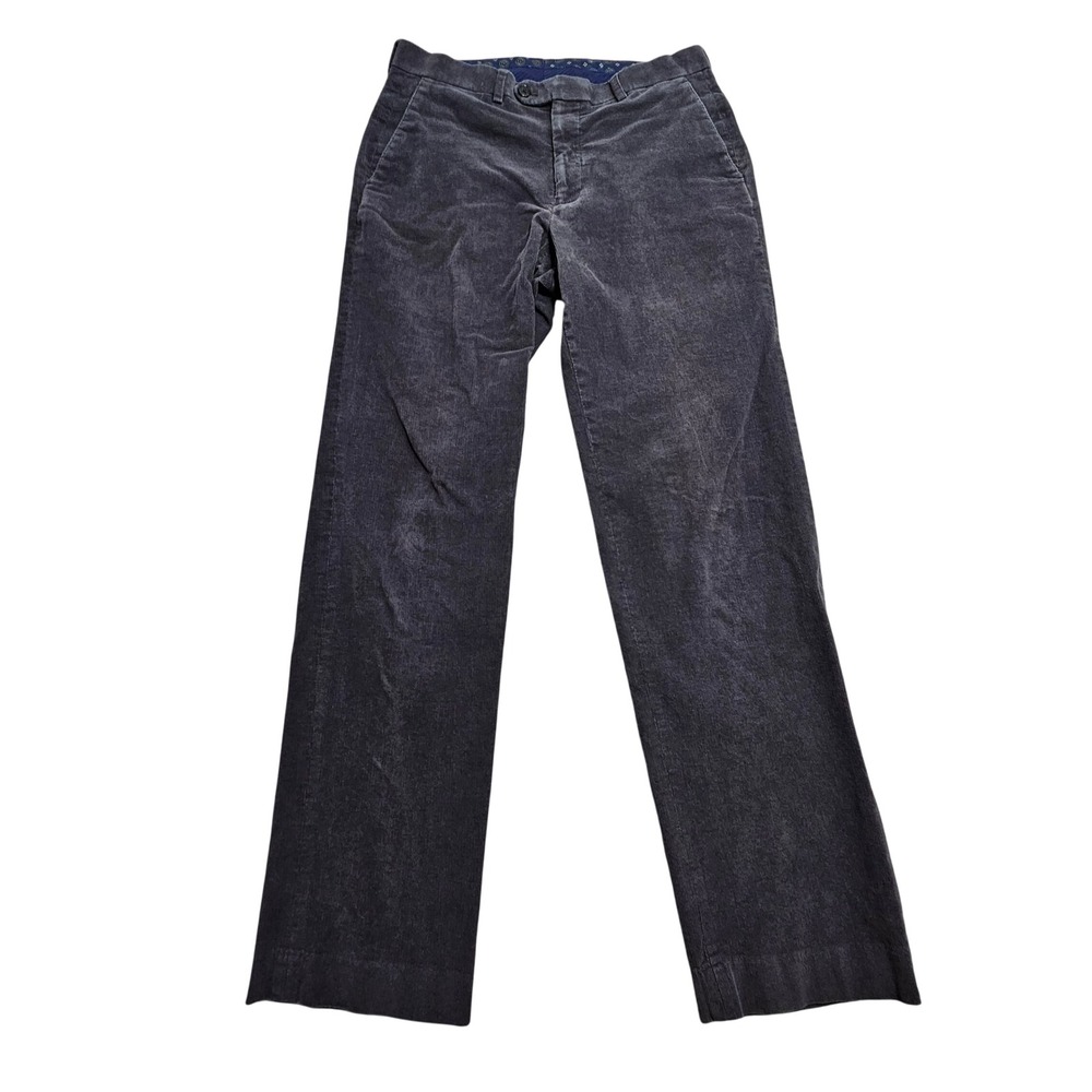 Lauren Ralph Lauren Corduroy Pants 31W x 32L Gray Straight Leg Stretch Trousers